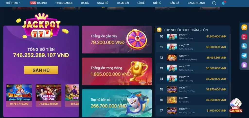 Những Trò Chơi Nổ Hũ Hàng Đầu Nên Thử